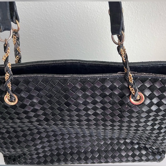 Bally Black Leather Tote Handbag Authentic - Picture 12 of 12